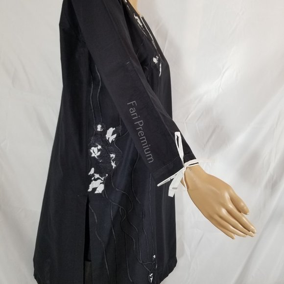 Small Pakistani Tawakkal Brand Ready-Made Cotton Kurti Kurta Tunic Kameez S/37" - Picture 7 of 8